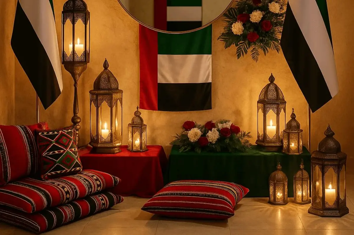National Day celebration at the desert camp